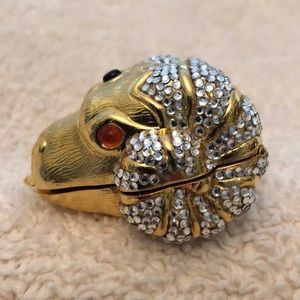 JUDITH LEIBER RAM’S HEAD RING/PILL BOX